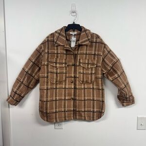 Tan and Brown Teddy Jacket with Rustic Style